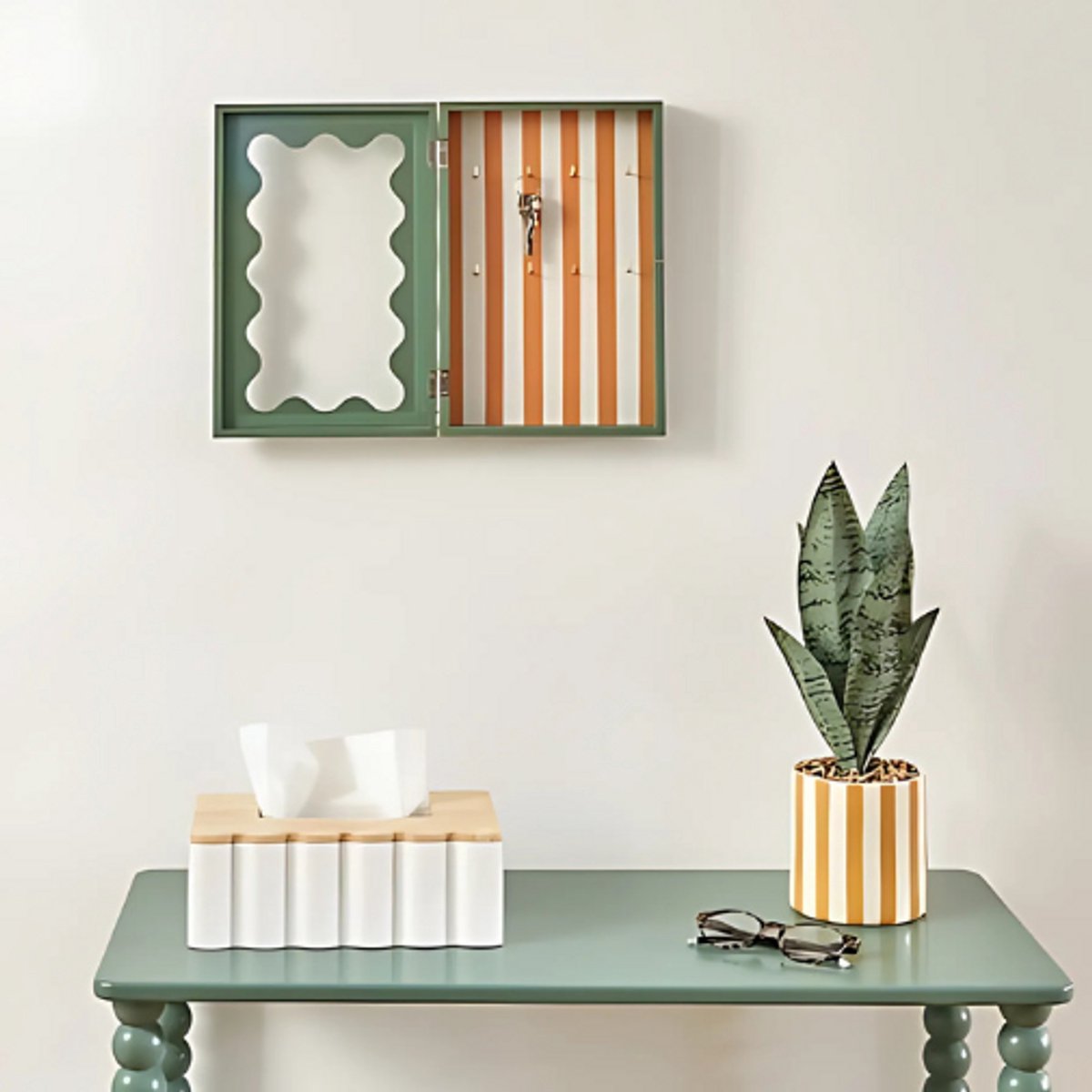 Atmosphera Chéri Sleutelkastje - 20x7x30cm - Multi - MODESTNOVA