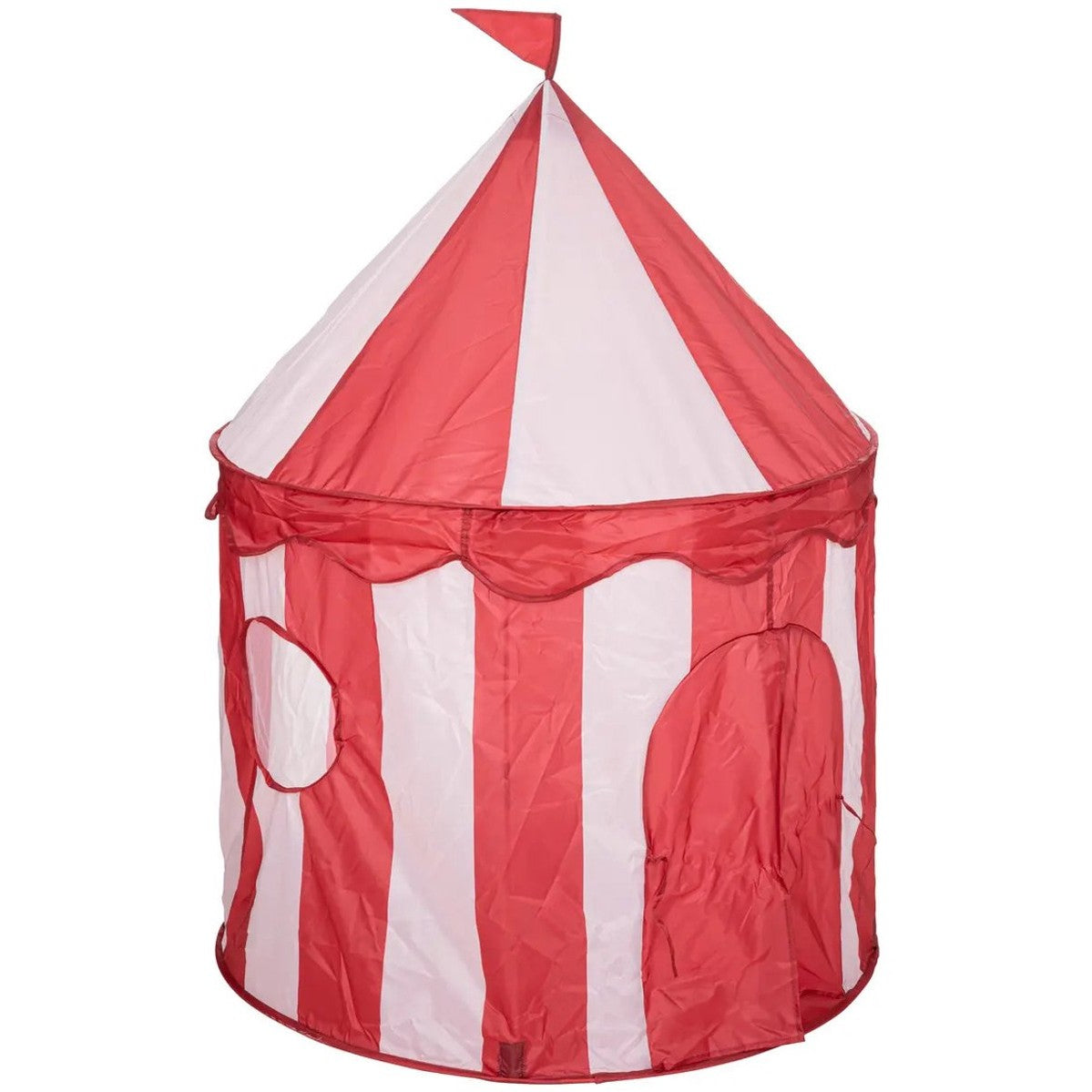 Atmosphera Circus speeltent voor kinderen - D100 x H135 cm - rood/wit - speelhuisjes - MODESTNOVA