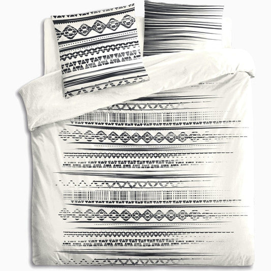 Atmosphera Dekbeddenset 3-delige beddenset 220x240cm - Dekbedovertrek set met 2 kussenslopen - Etnik