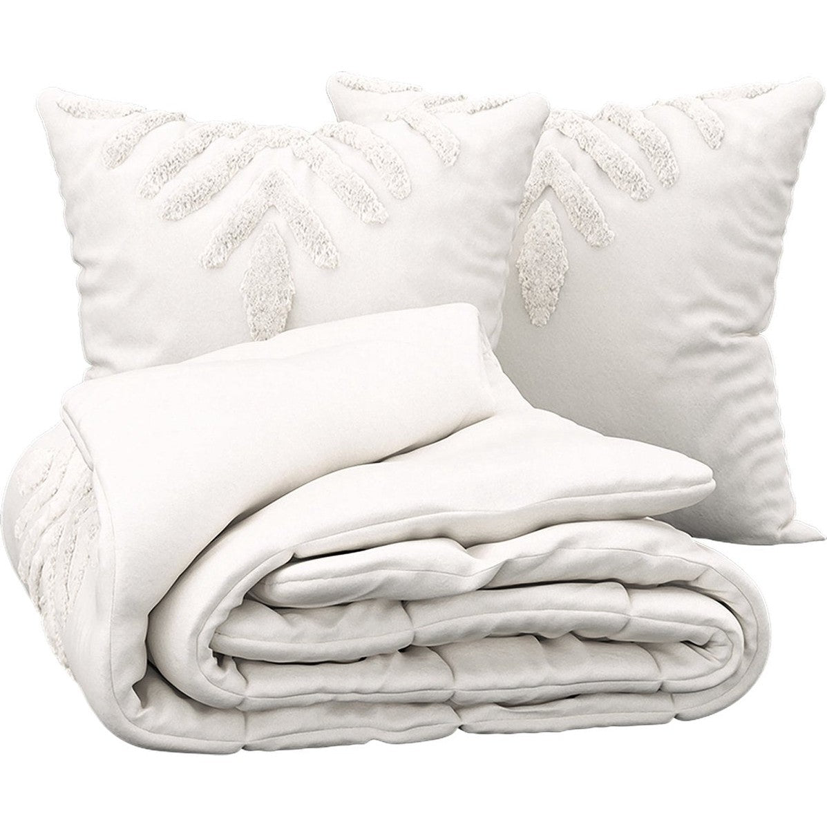 Atmosphera Dekbedovertrek Inuit Dreams set met 2 kussenslopen 240x220cm - Wit/Ivoor