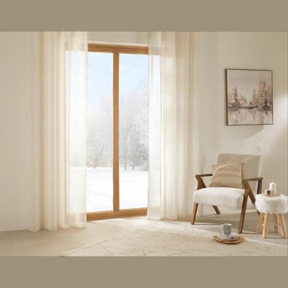 Atmosphera Fred Gordijn bedrukt 140x240cm - Kant en klaar met ringen - Beige