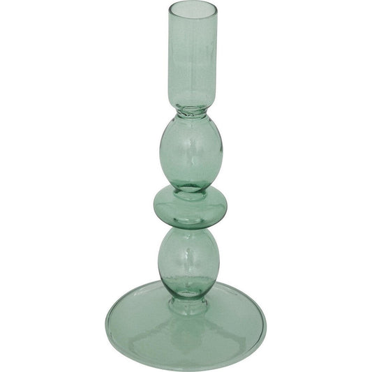 Atmosphera Glazen kandelaar Ø9xH19cm - Groen