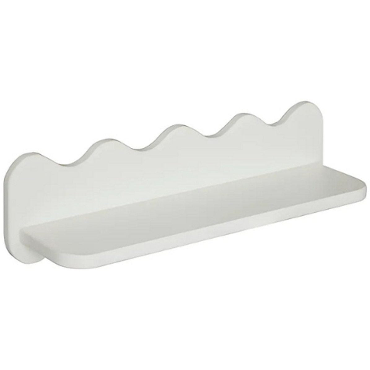 Atmosphera Golvende Wandplank Salina - 53x15x15cm - Wit - MODESTNOVA