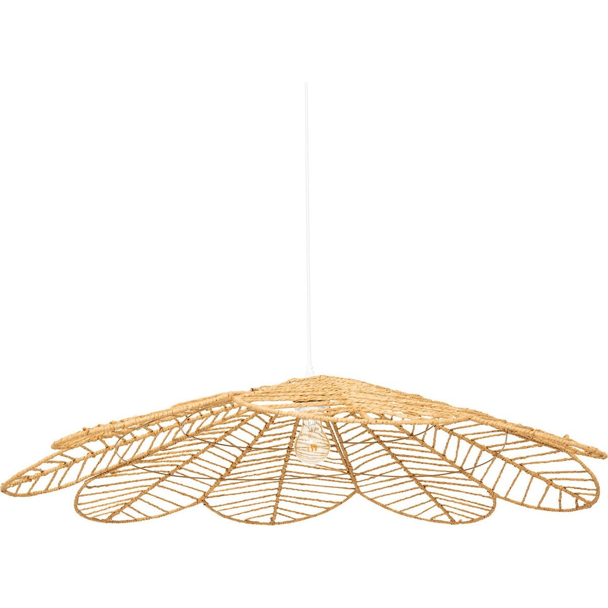 Atmosphera Hanglamp Folk - E27, niet inbegrepen - Ø98cm - Naturel