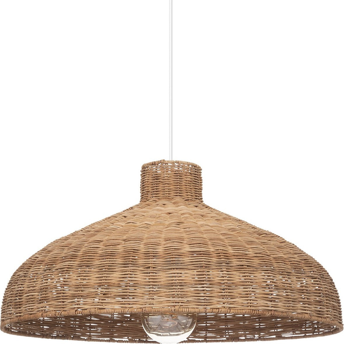 Atmosphera Hanglamp Ori rotan - E27, niet inbegrepen - Ø58xH29cm - Bruin