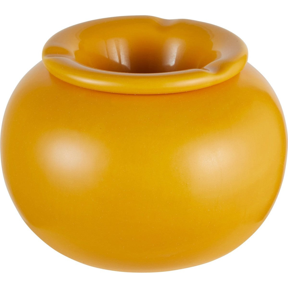 Atmosphera Keramische Asbak - Ø16xH11cm - Oker