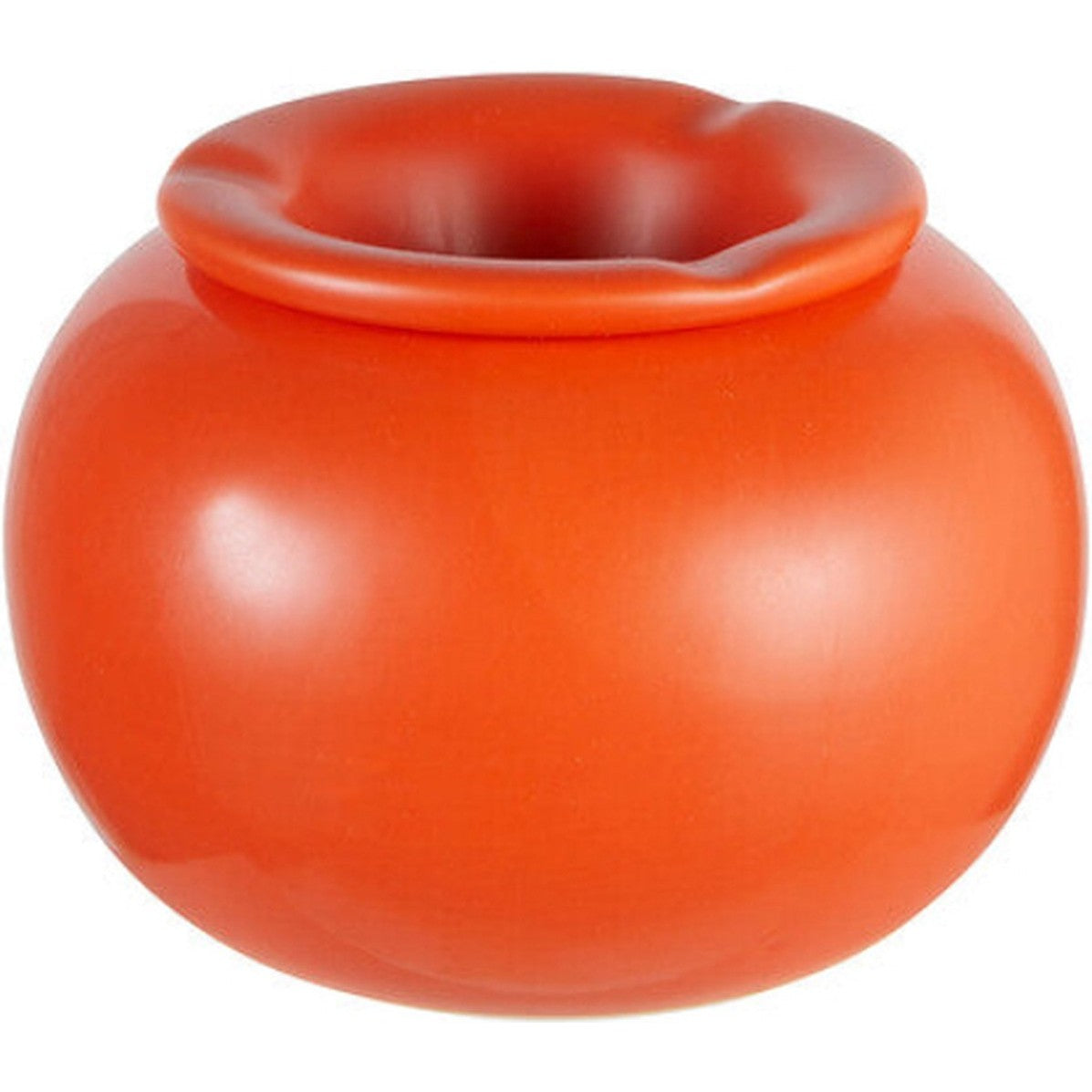 Atmosphera Keramische Asbak - Ø16xH11cm - Oranje