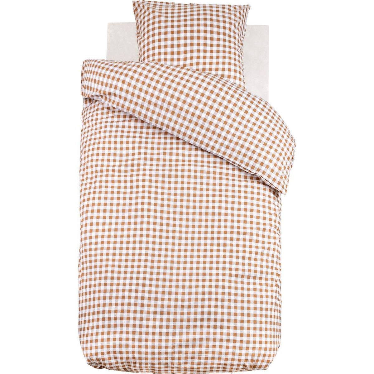 Atmosphera Kids Dekbedovertrek set met 1 kussensloop 140x200cm/65x65cm - Gingham