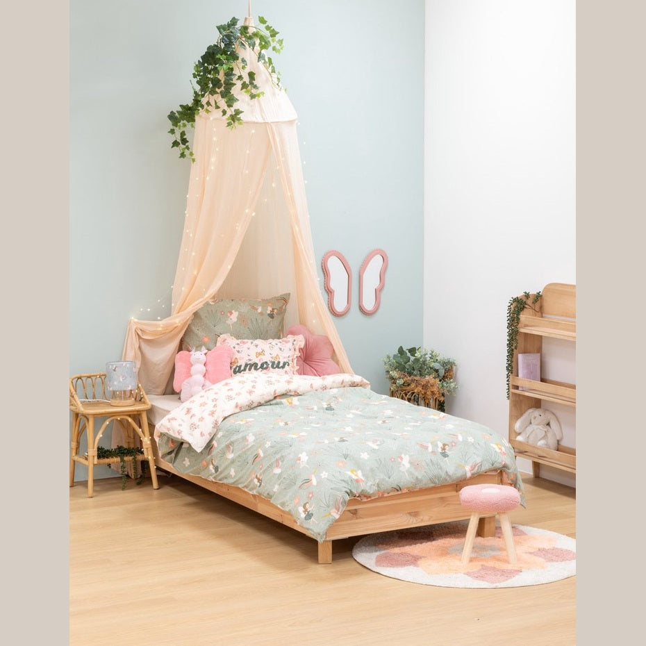 Atmosphera Kids Dekbedovertrek set met 1 kussensloop 140x200cm/65x65cm - Fee