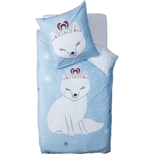 Atmosphera Kids Dekbedovertrek set met 1 kussensloop 140x200cm/65x65cm Winter
