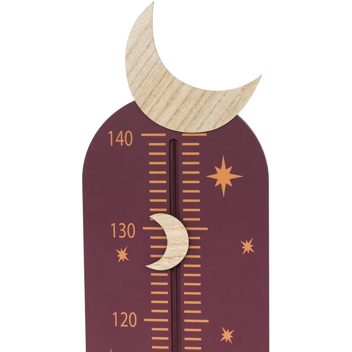 Atmosphera Kids Groeimeter Sterrenhemel - Kindermeetlat - B20xH140cm - Bruin - MODESTNOVA