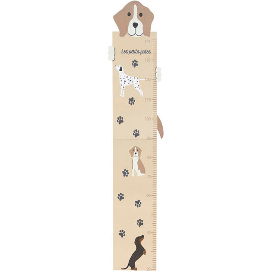 Atmosphera Kids Groeimeter Woef - Kindermeetlat - B29xH140cm - Beige - MODESTNOVA