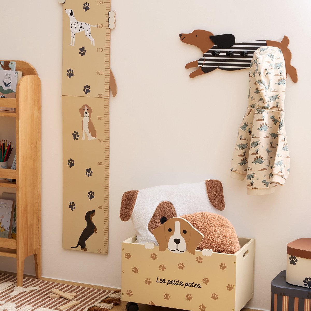 Atmosphera Kids Kapstok met 5 haken - 50x20x6cm - Multi - MODESTNOVA