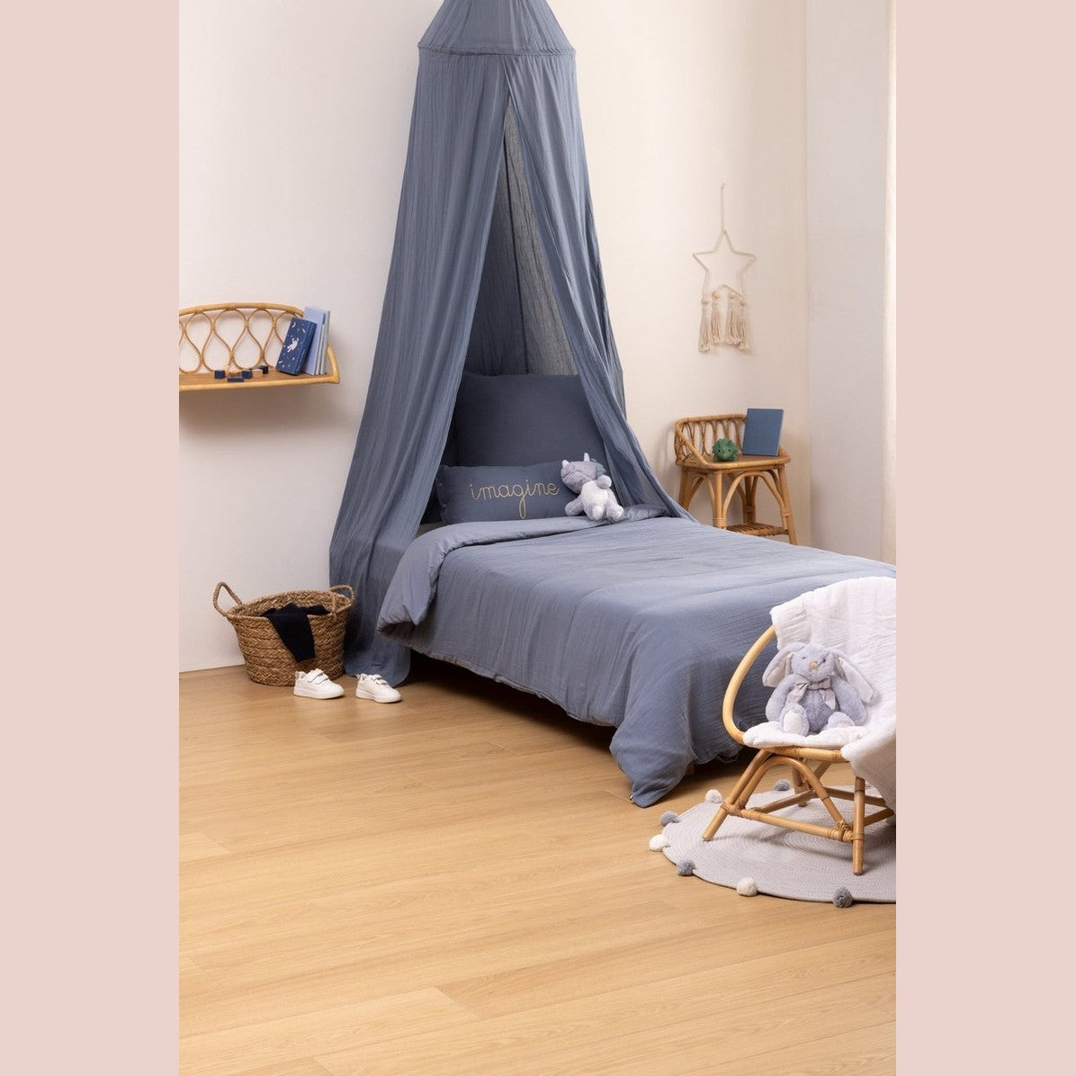 Atmosphera Kids Klamboe/ Bedhemel - Katoen - Blauw