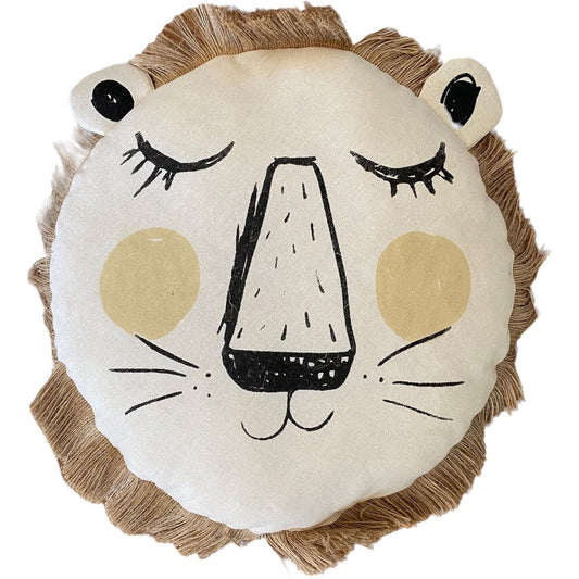 Atmosphera Kids Leeuwenkussen - Ø44xD13cm - Beige
