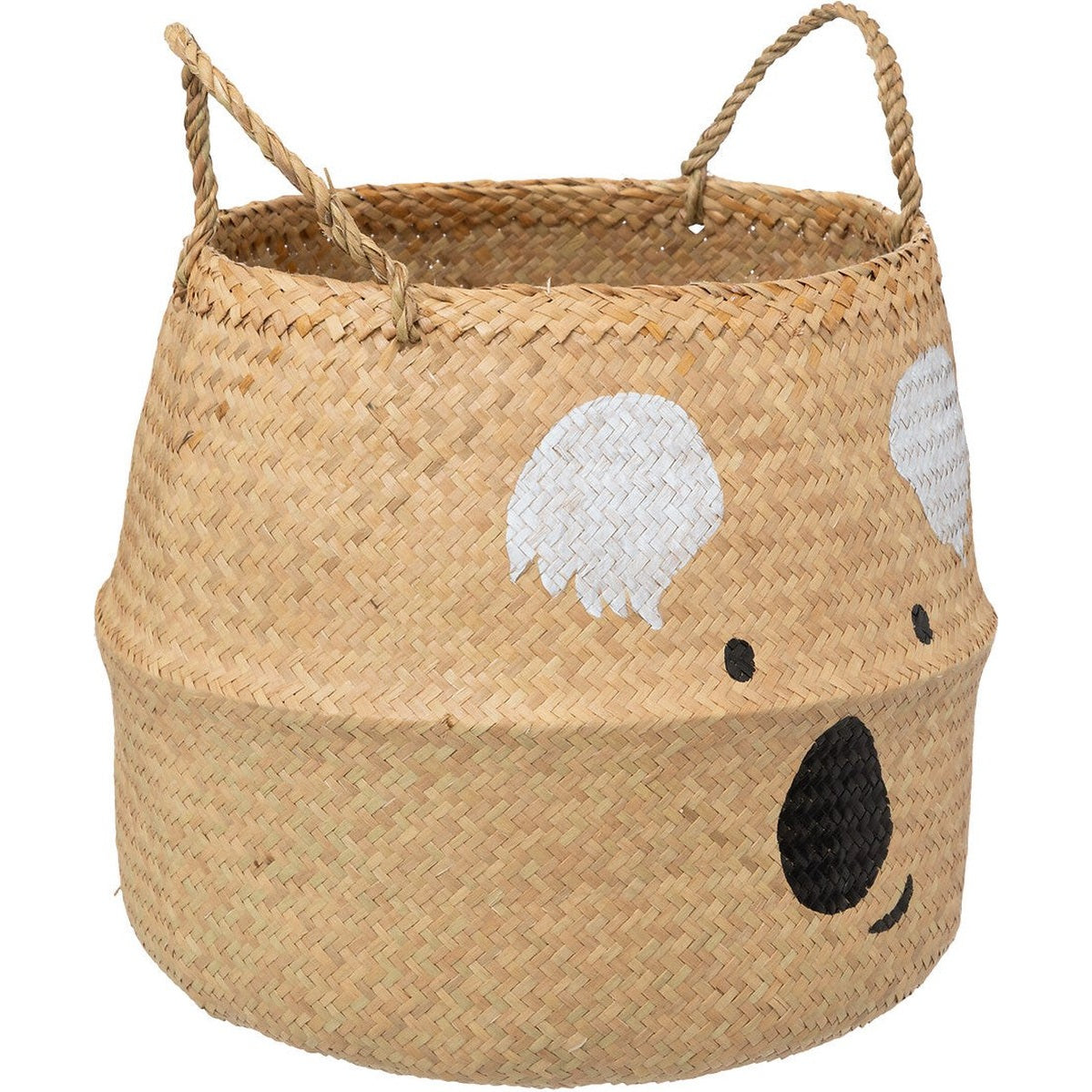 Atmosphera Kids Opbergmand Koala uit riet Ø37x38cm - Beige