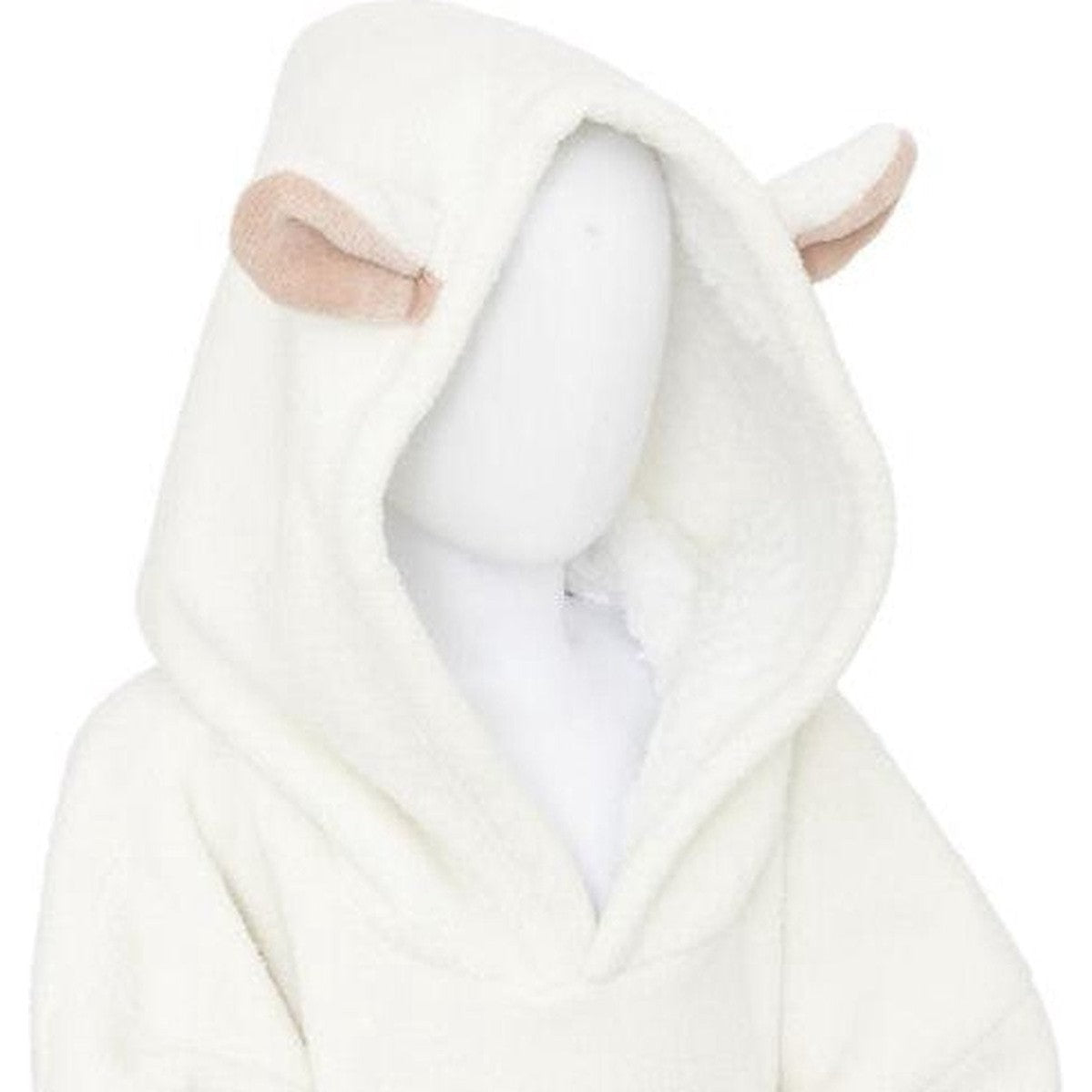 Atmosphera Kids Plaid sweater schaap kind - Trui - Extra zacht - Fleece trui - ONE SIZE - 3 tot 10 jaar - Met zakken