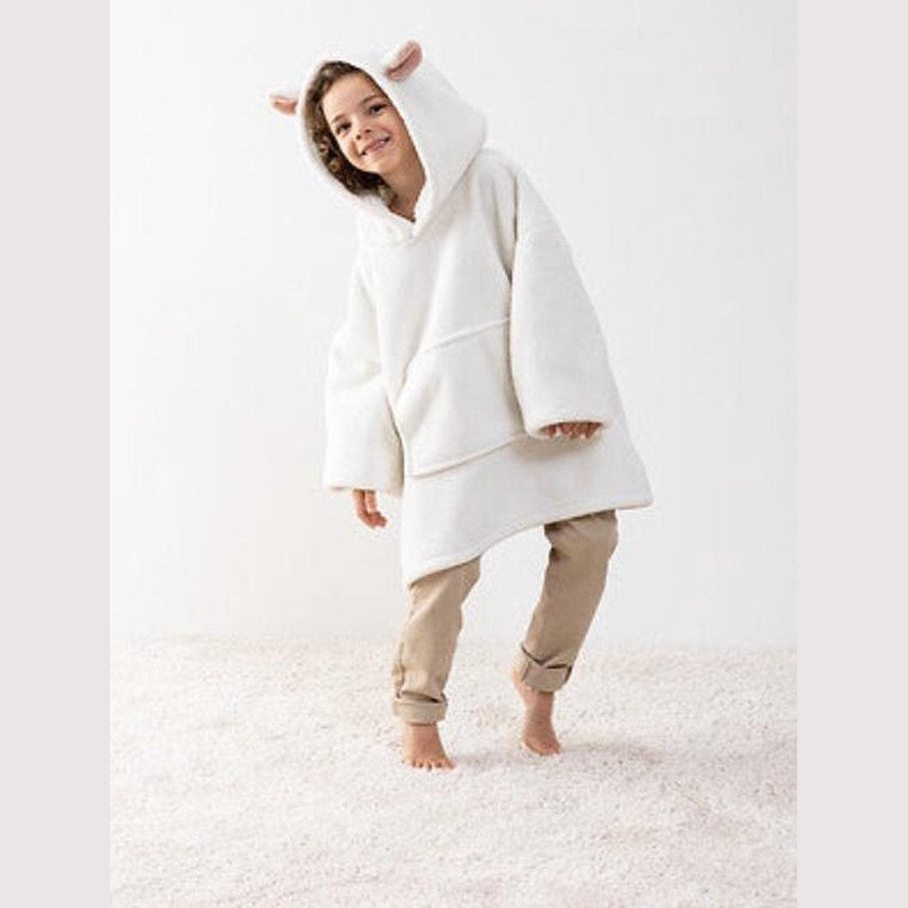 Atmosphera Kids Plaid sweater schaap kind - Trui - Extra zacht - Fleece trui - ONE SIZE - 3 tot 10 jaar - Met zakken