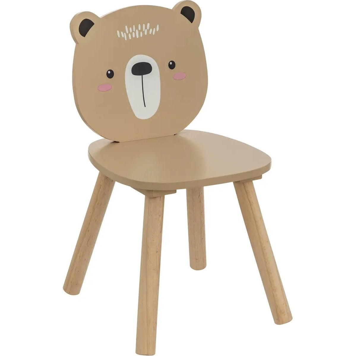 Atmosphera Kids Teddybeer kinderstoel - 27x27x46cm - Beige