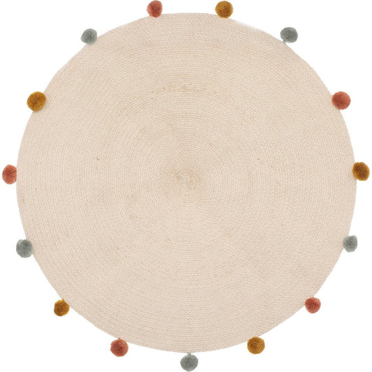 Atmosphera Kids Vloerkleed Harlekijn Ø90cm - Beige