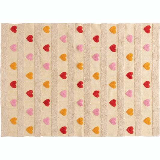 Atmosphera Kids Vloerkleed Hartjes - 120x170cm - Multi