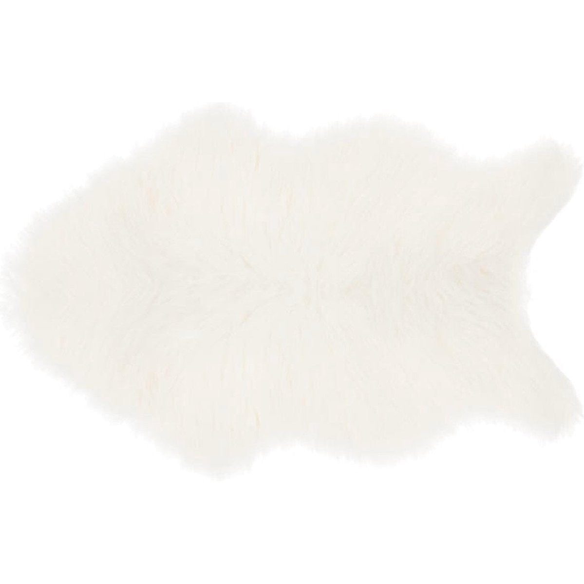 Atmosphera Kids Vloerkleed faux fur - 60x90cm - Wit