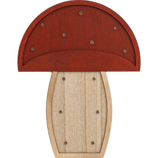 Atmosphera Kids paddenstoel - 18x3x23cm - Rood/Naturel