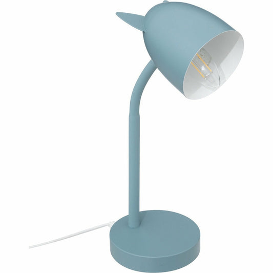 Atmosphera Kinderkamer bureaulamp - met oortjes - blauw - metaal - 18 x 12,5 x 31 cm - tafellamp