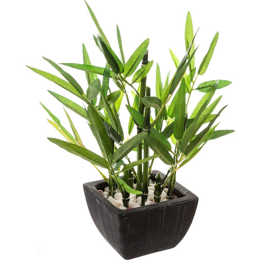 Atmosphera Kunstplant in een pot - decoratieve bamboe, 26 cm
