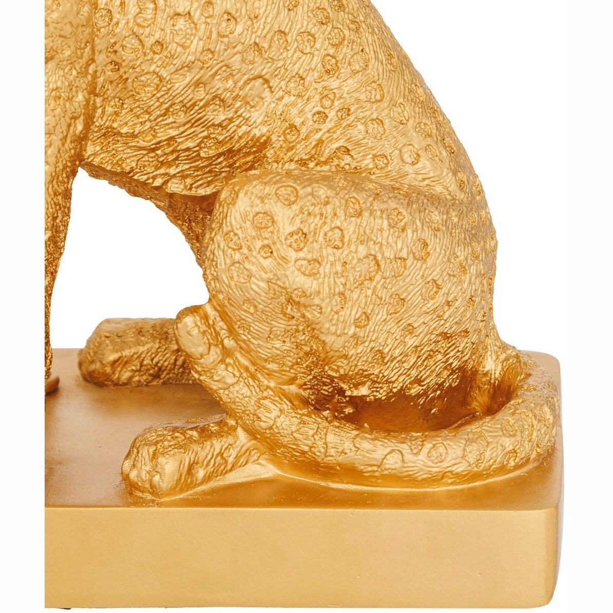 Atmosphera Luipaard Gepi Tafellamp - Ø25xH48cm - Zwart/Goud