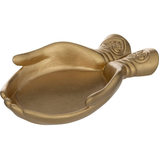 Atmosphera Main Schaaltje Handen 22x14x4cm - Goudkleurig