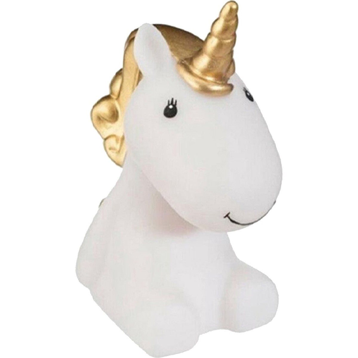 Atmosphera Nachtlampje LED - Unicorn - goud - kunststof - 12 x 7 x 13.5 cm - kinderkamer