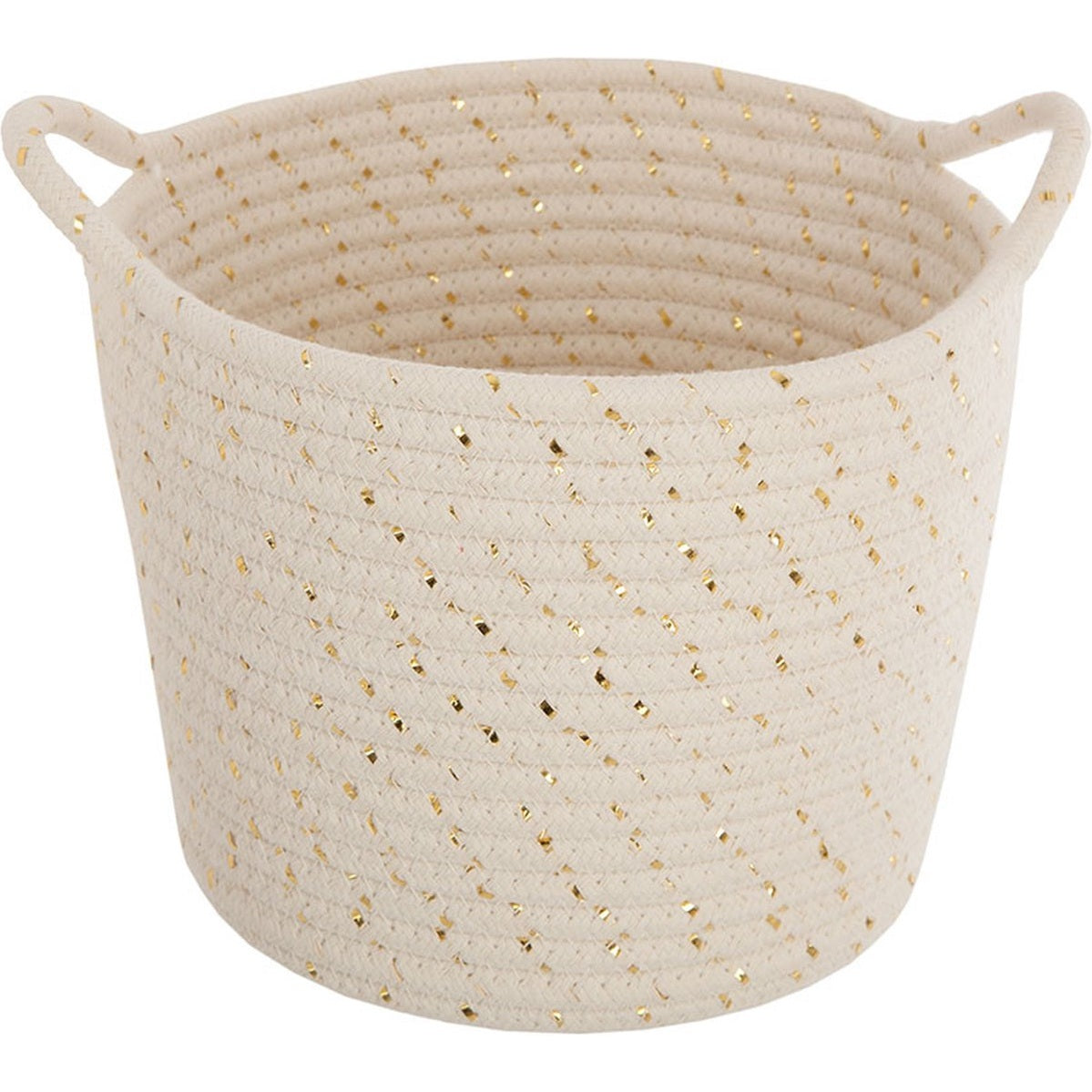Atmosphera Opbergmanden set met goudvlokken