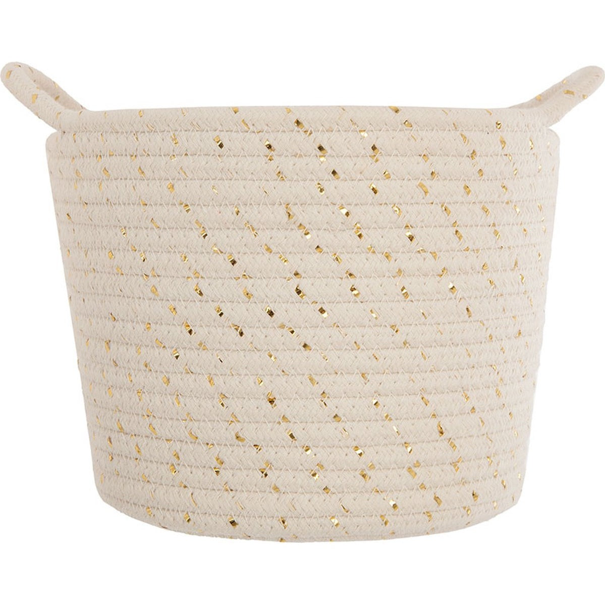 Atmosphera Opbergmanden set met goudvlokken