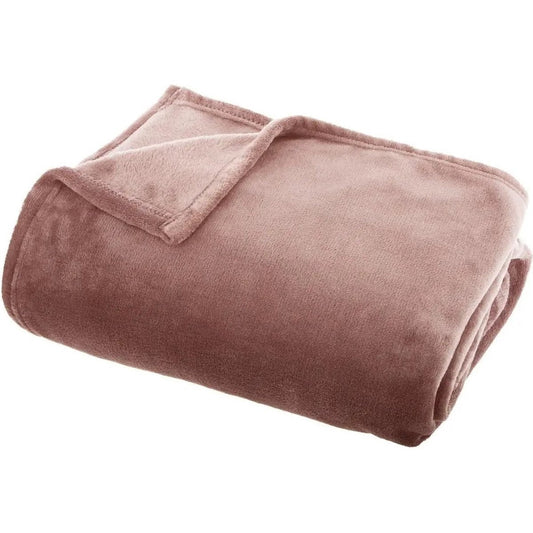 Atmosphera - Plaid - Flanel - Roze - 130 x 180 cm