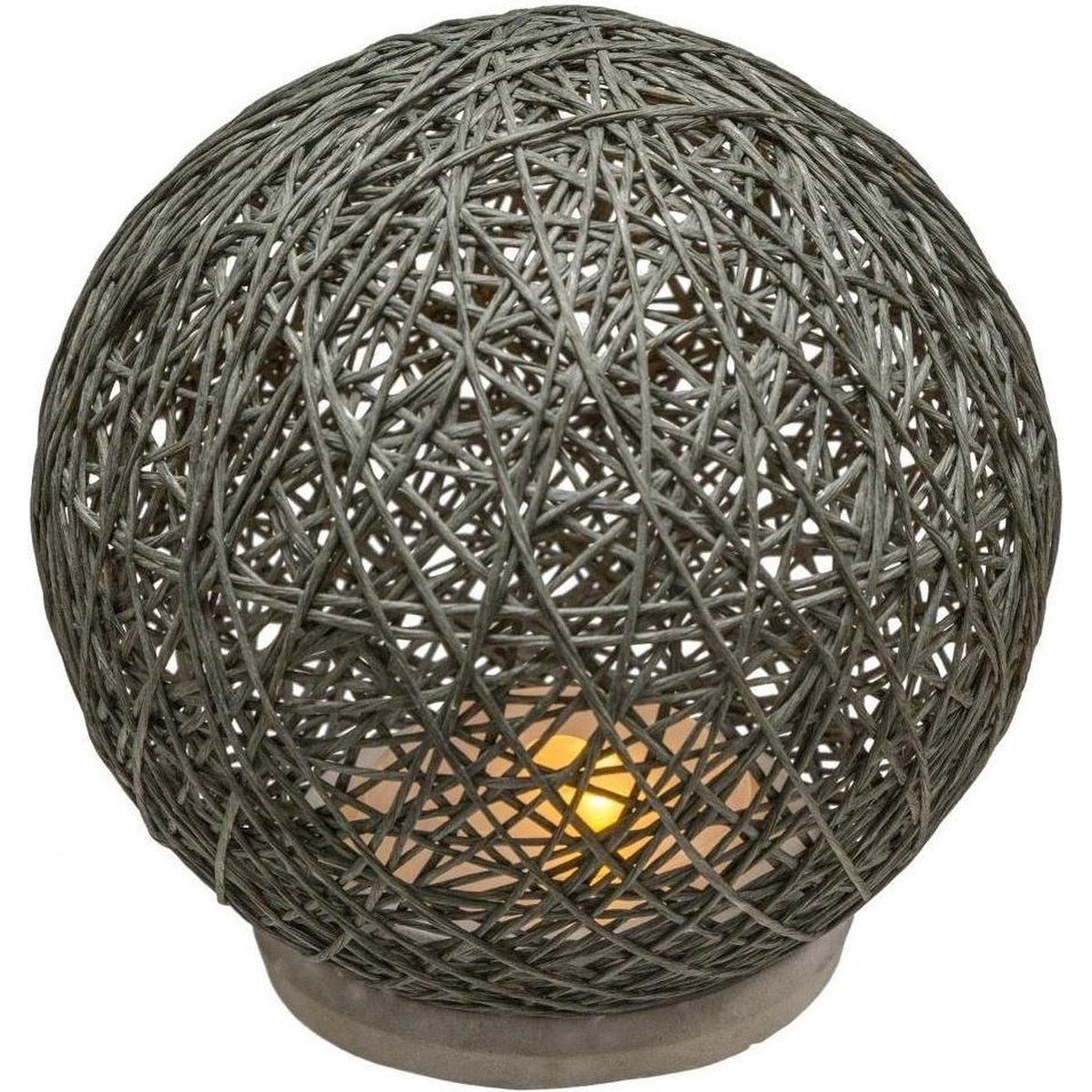 Atmosphera - Tafellamp - ⌀ 18,5 cm - Donkergroen - Cement Voet