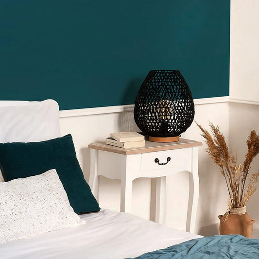 Atmosphera - Tafellamp - Ø 30 x 35.5 cm - 10 V- Zwart