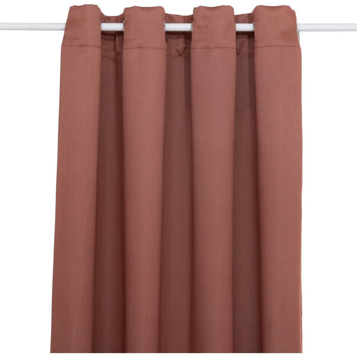 Atmosphera Verduisteringsgordijn 135x240cm - Gordijnen kant en klaar met haakjes ringen - Terracotta