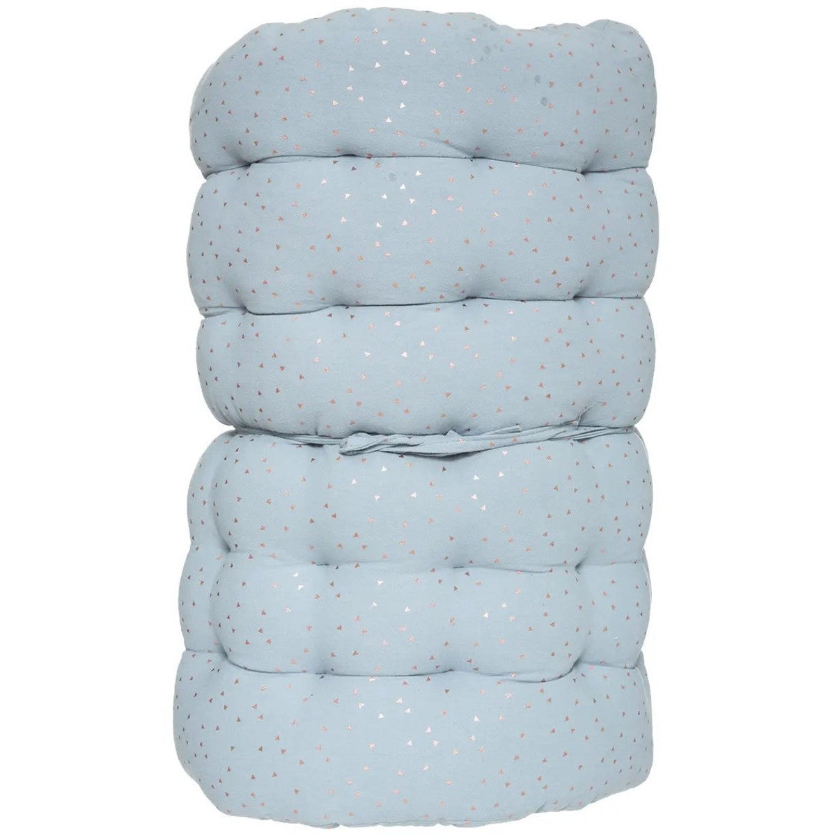 Atmosphera Vloerkussen Matras - blauw - polyester/katoen - 120 x 60 x 5 cm - Extra lang - spelen - gamen - relaxen - oefeningen - MODESTNOVA