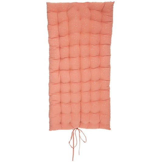 Atmosphera Vloerkussen Matras - steenrood - polyester/katoen - 120 x 60 x 5 cm - Extra lang - spelen - gamen - relaxen - oefeningen - MODESTNOVA