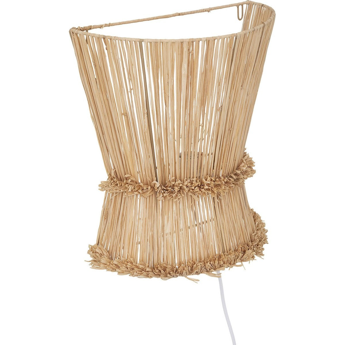 Atmosphera Wandlamp Loa Ø30cm - Raffia - Naturel