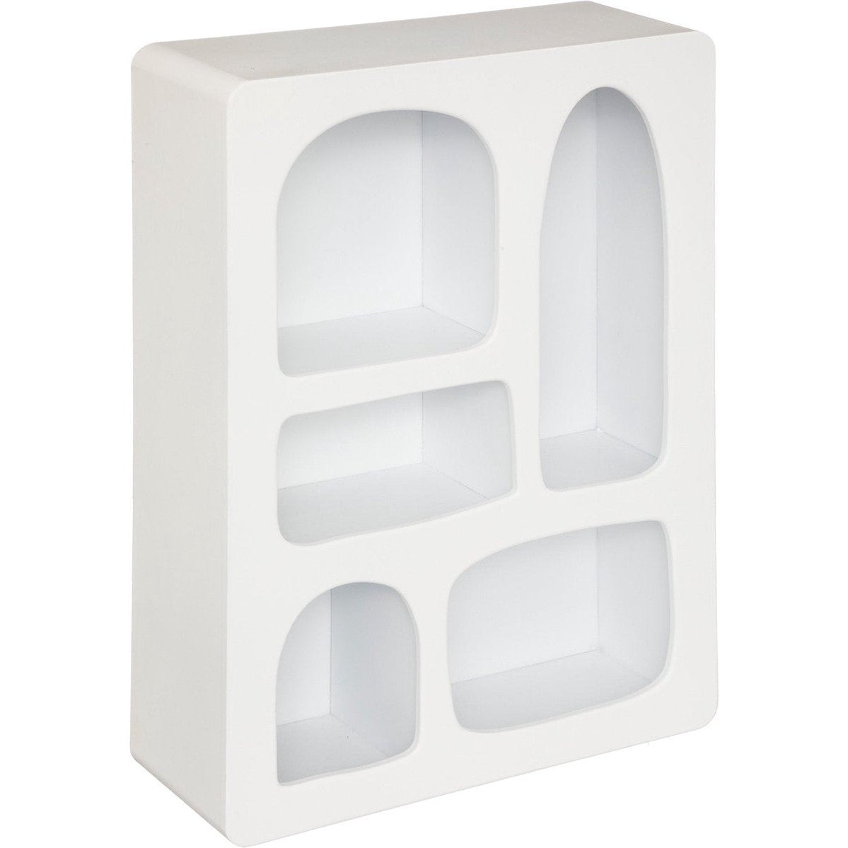 Atmosphera Wandplank Rivi - Wit - 45 x 65 cm