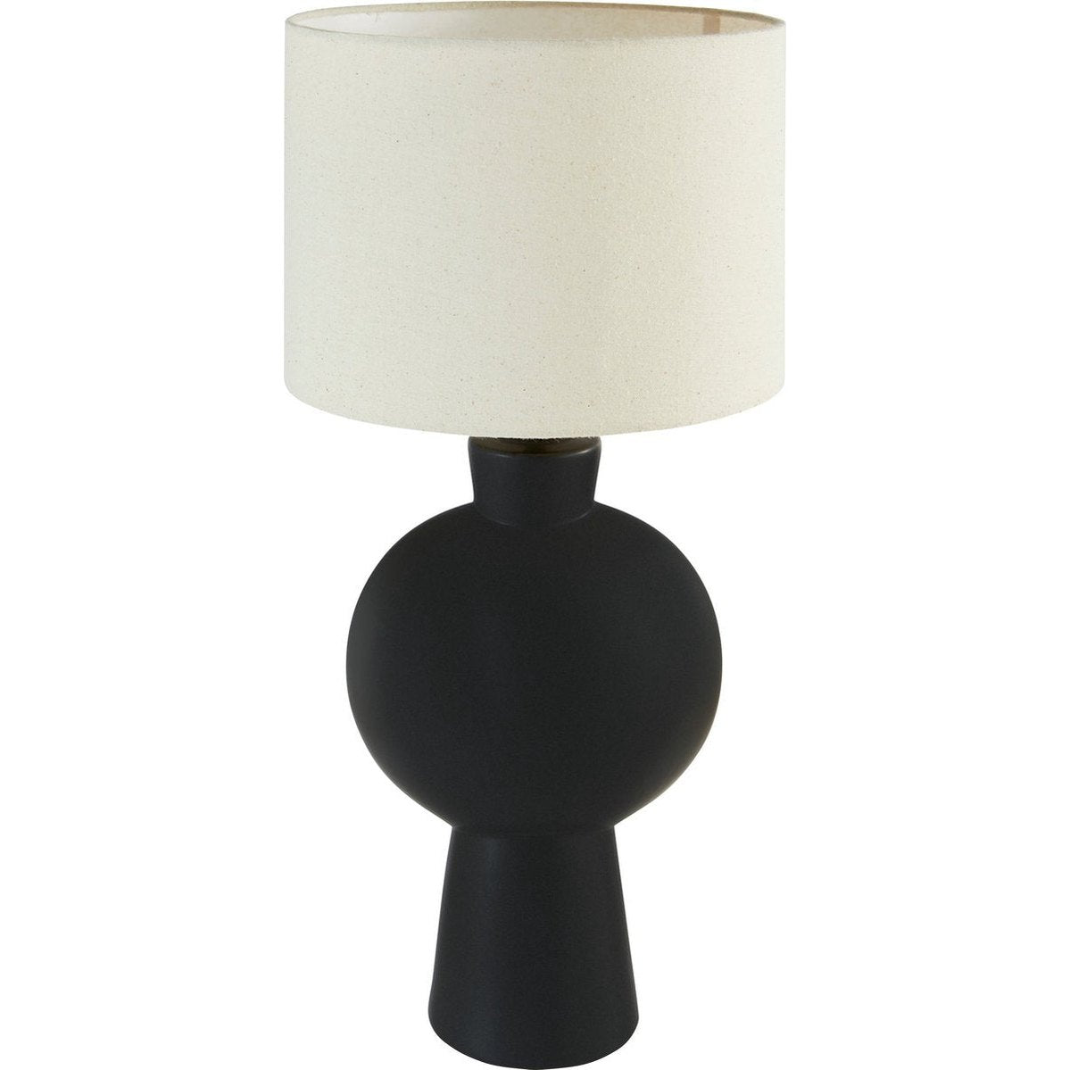 Atmosphera Yulia Tafellamp - Ø28xH59cm - Zwart