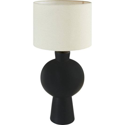 Atmosphera Yulia Tafellamp - Ø28xH59cm - Zwart