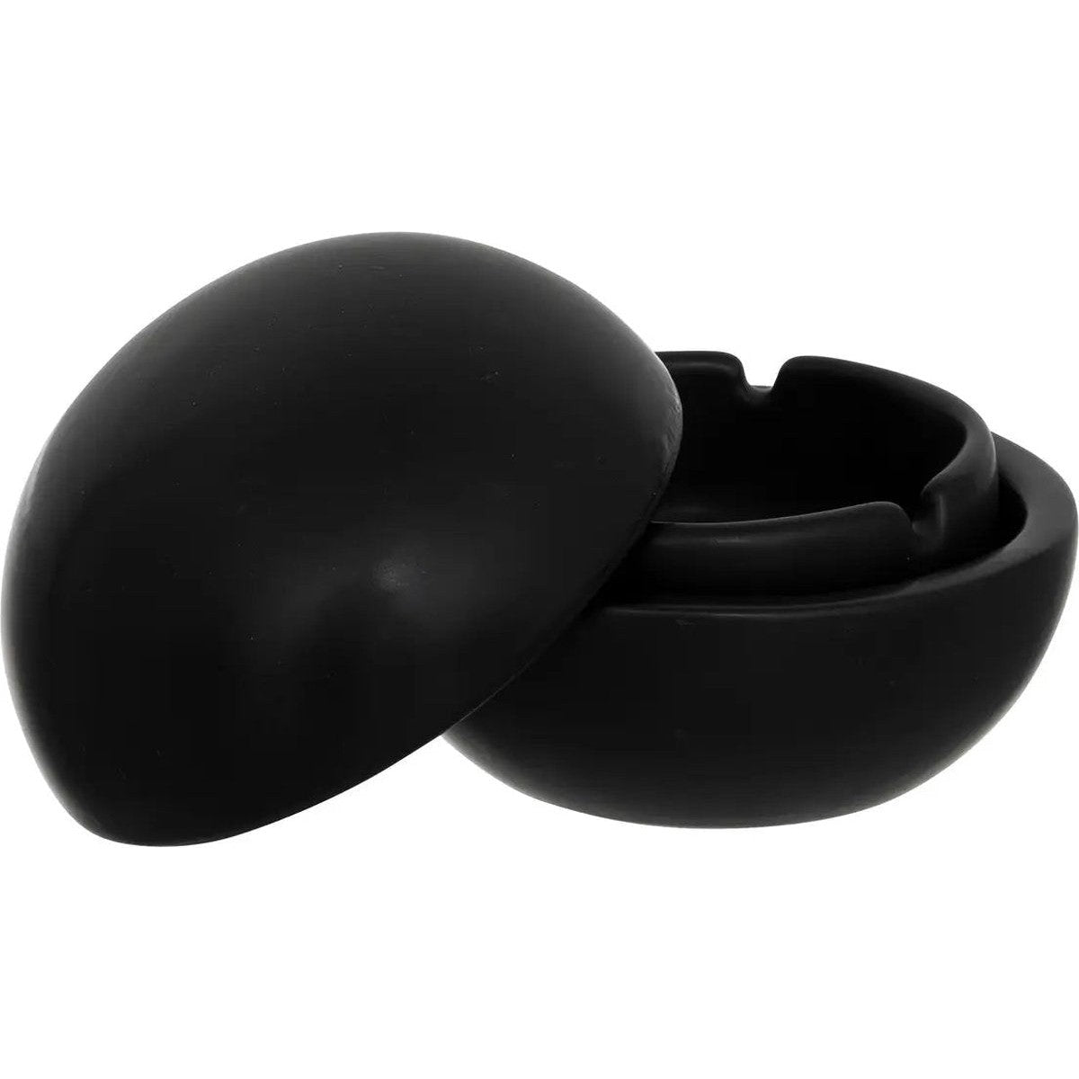 Atmosphera asbak Olm - Zwart - Keramiek - Dia 10 cm