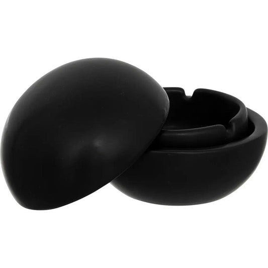 Atmosphera asbak Olm - Zwart - Keramiek - Dia 10 cm