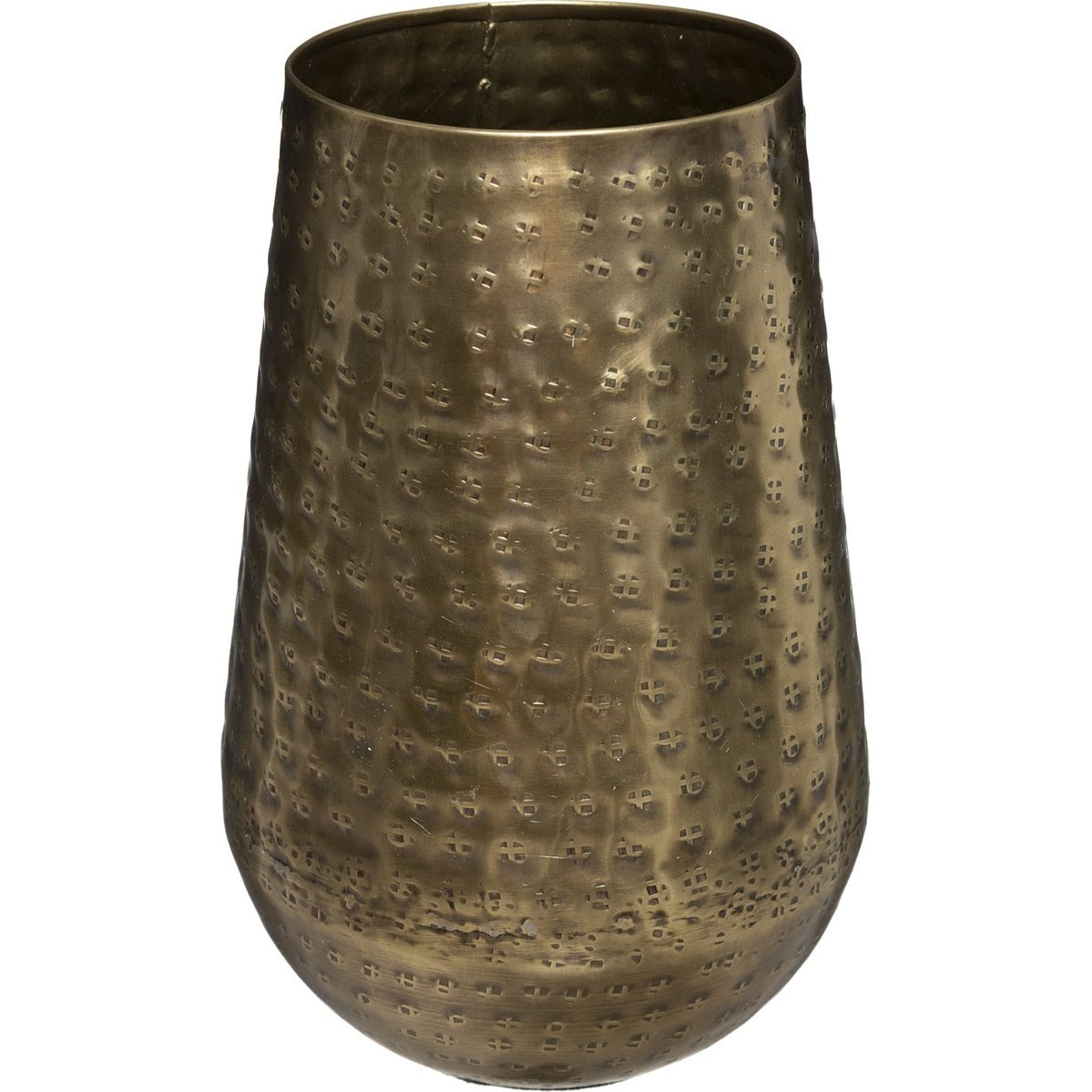 Atmosphera vaas Oase goud - H 23 - Metaal - Dia 15 cm
