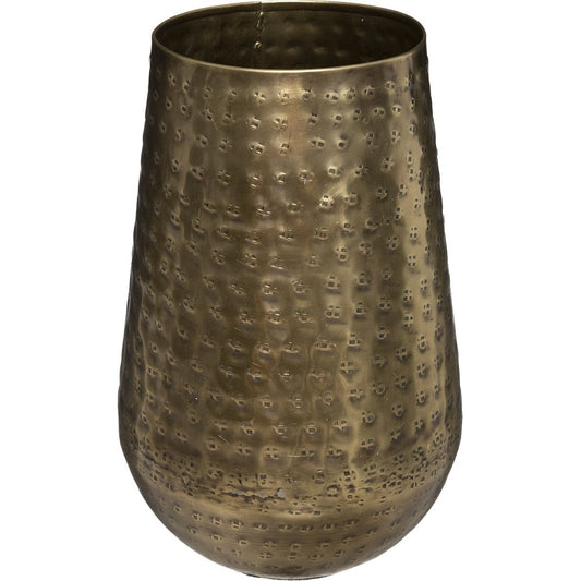 Atmosphera vaas Oase goud - H 23 - Metaal - Dia 15 cm