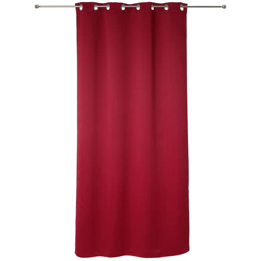 Atmosphera verduisterende gordijnen - set 2x stuks - B135 x L240 cm - rood - geplooid - met ringen - kant en klaar