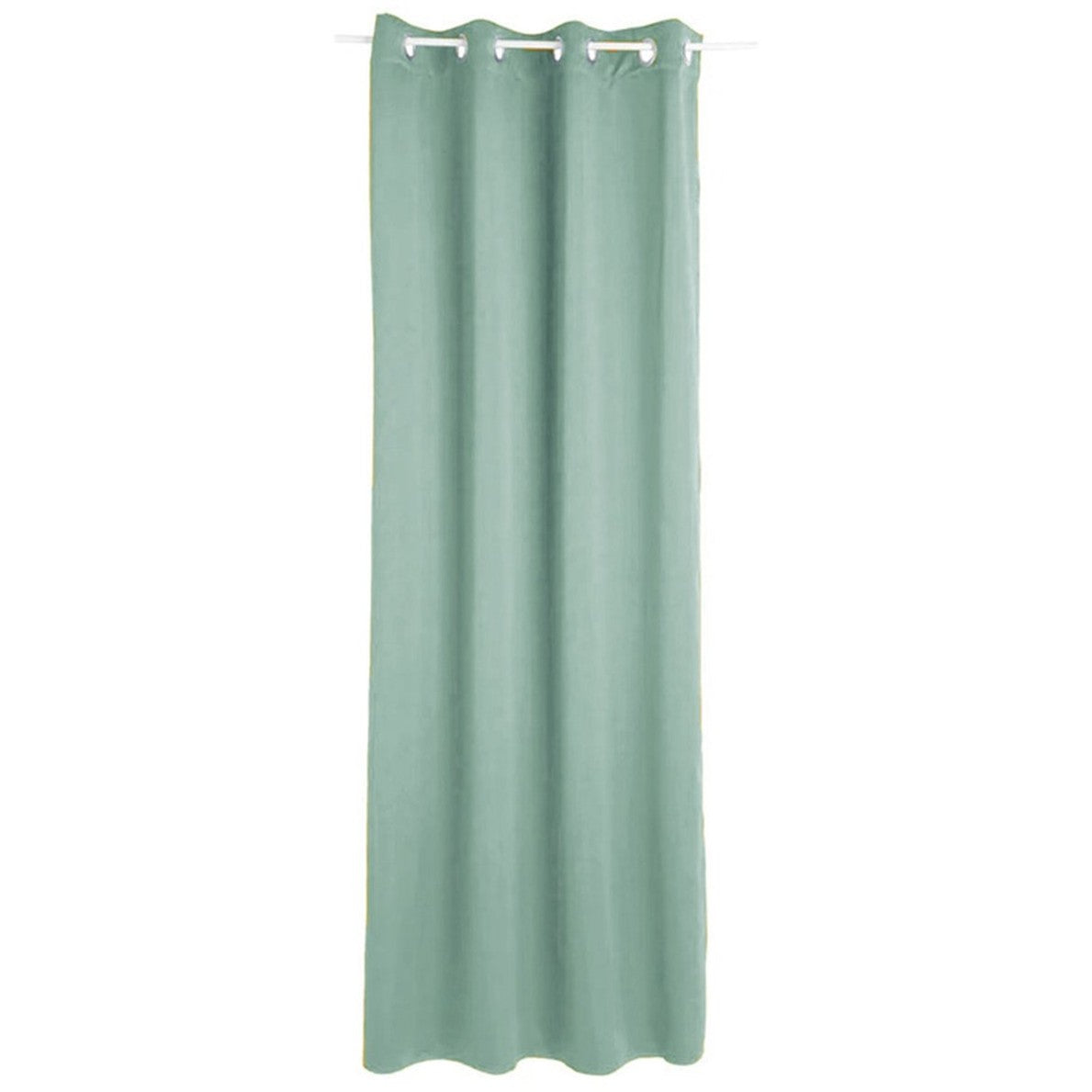 Atmosphera verduisterende gordijnen - set 2x stuks - B135 x L240 cm - mintgroen - geplooid - met ringen - kant en klaar